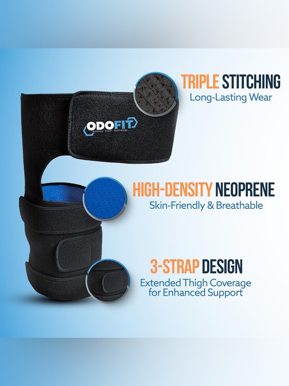 ODOFIT 5 in 1 Hip Brace for Women Men Sciatica Pain Relief